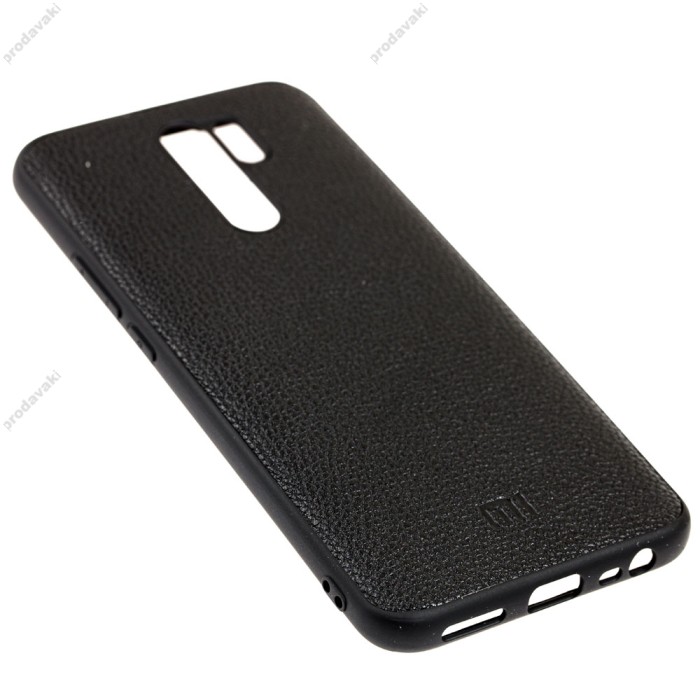 Чохол для Xiaomi Redmi 9 Leather cover чорний
