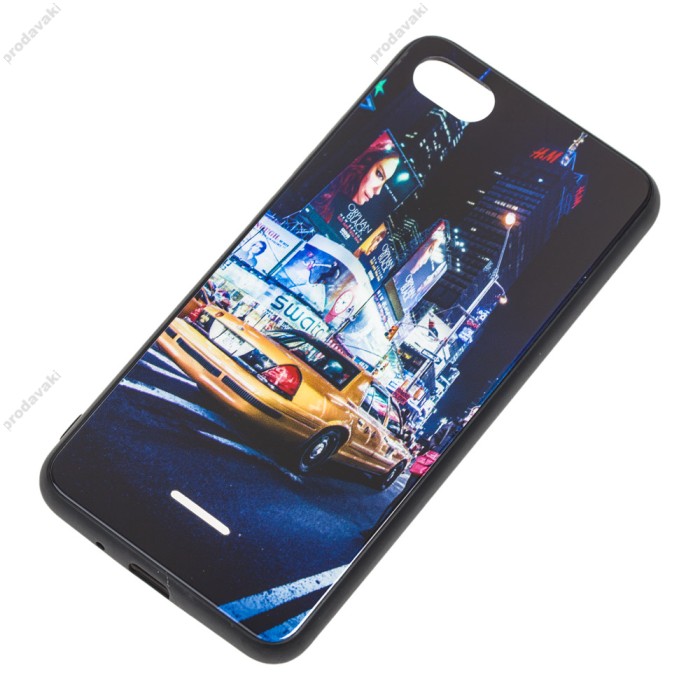 Чохол для Xiaomi Redmi 6A glass new "Нью Йорк"