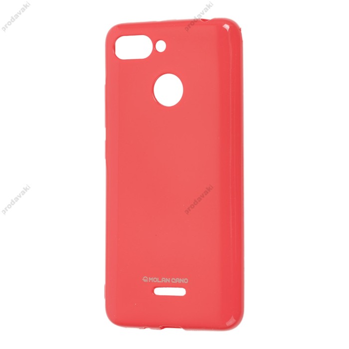 Чохол для Xiaomi Redmi 6 Molan Cano Jelly глянець рожевий фуксія