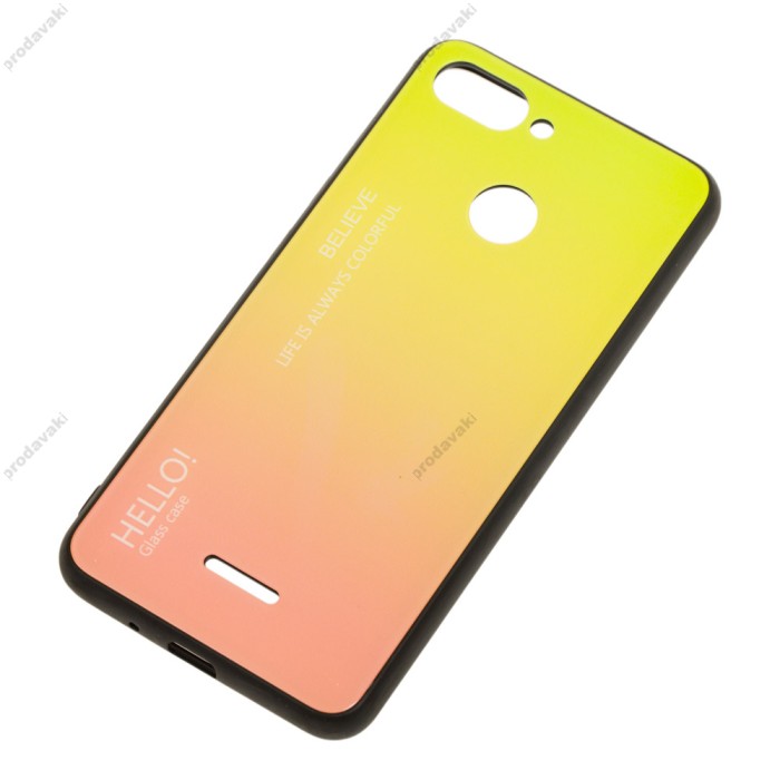 Чохол для Xiaomi Redmi 6 Hello glass рожевий