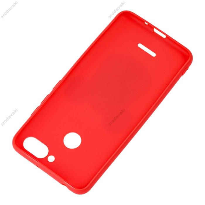Чохол для Xiaomi Redmi 6 "ведмедик Lucky" червоний
