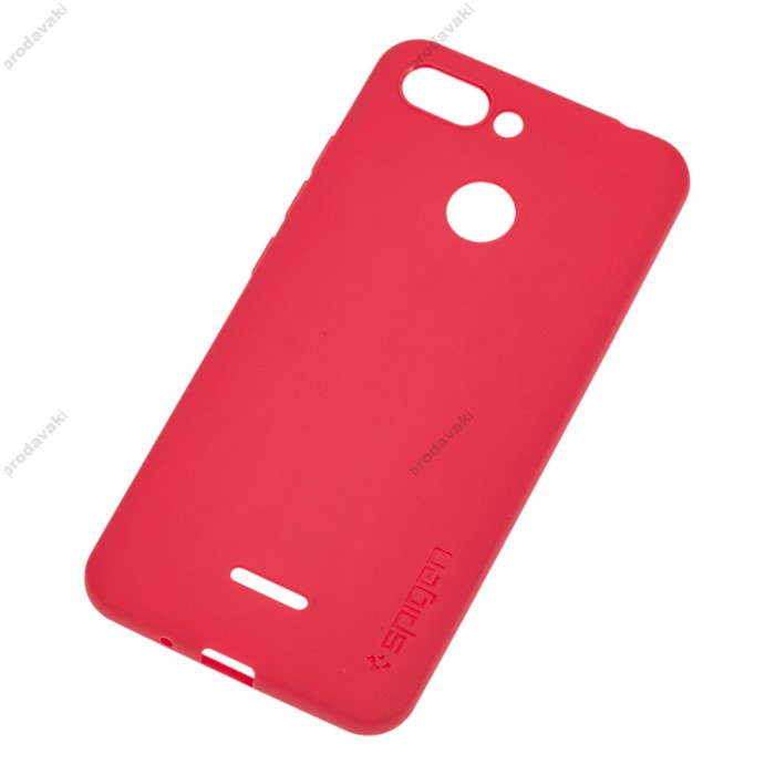 Чохол для Xiaomi Redmi 6 Spigen soft matt червоний