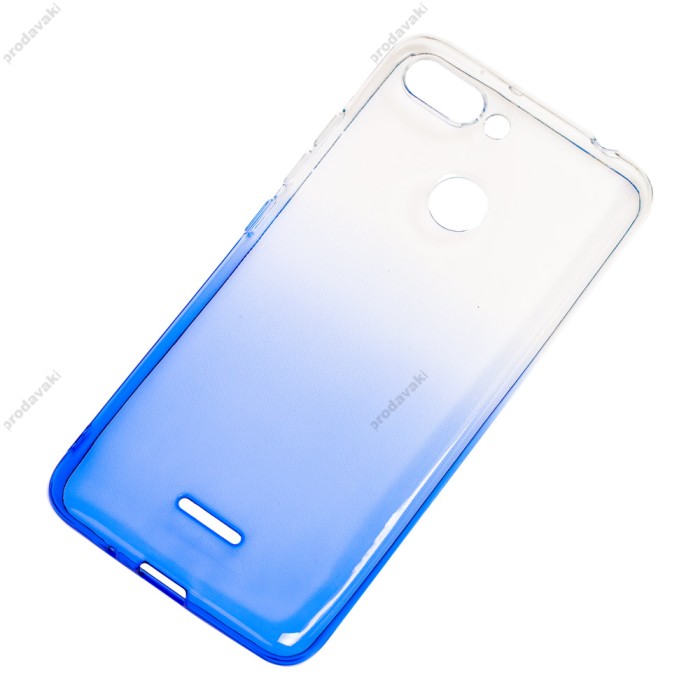Чохол для Xiaomi Redmi 6 Gradient Design біло-блакитний