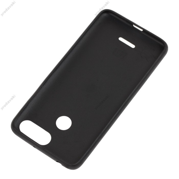 Чохол для Xiaomi Redmi 6 Leather + Shining чорний