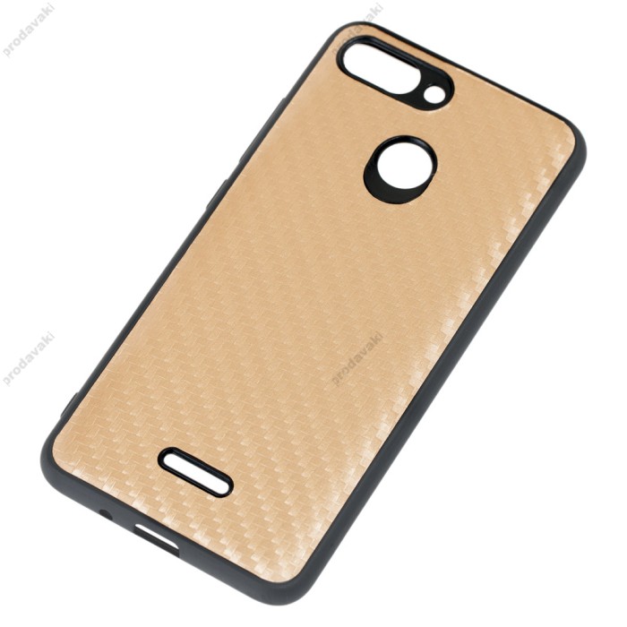 Чохол для Xiaomi Redmi 6 hard carbon золотистий