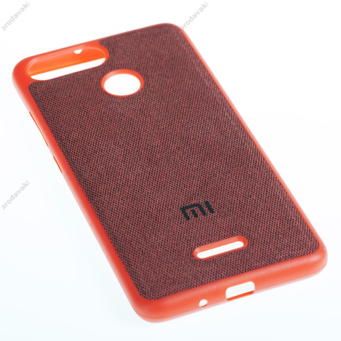 Чохол для Xiaomi Redmi 6 Textile червоний