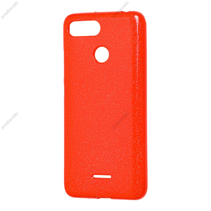 Чохол для Xiaomi Redmi 6 Shiny dust червоний