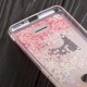 Чохол для Xiaomi Redmi 6 Блискучі вода світло-рожевий "морозиво"