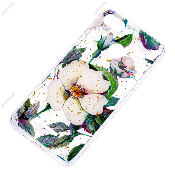Чохол для Xiaomi Redmi 6 Flowers Confetti "шипшина"