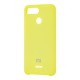 Чохол для Xiaomi Redmi 6 Silky Soft Touch "лимонний"