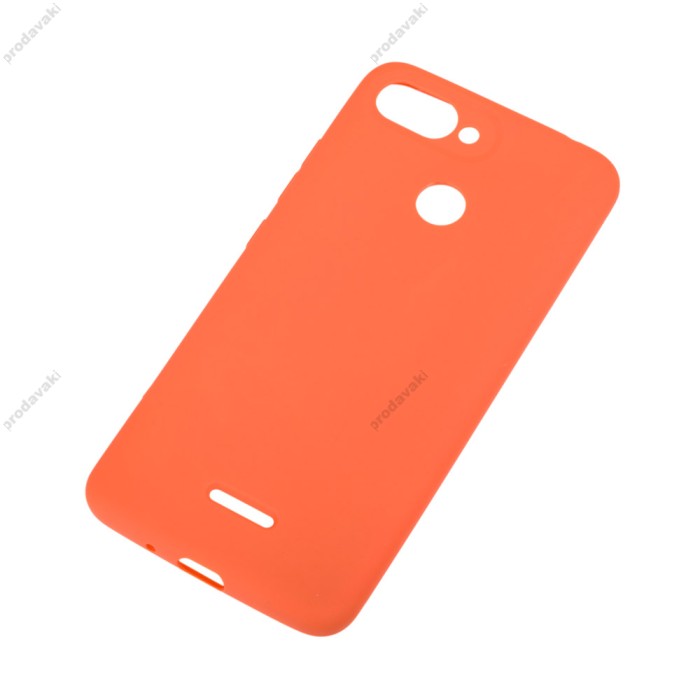 Чохол для Xiaomi Redmi 6 Silicone cover помаранчевий