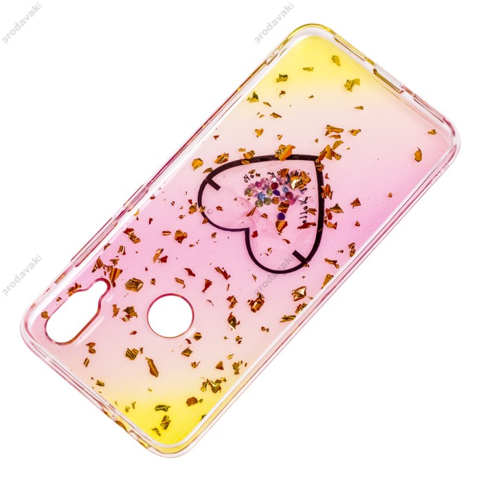 Чохол для Xiaomi Redmi Note 7 Multi confetti жовтий "Серце"