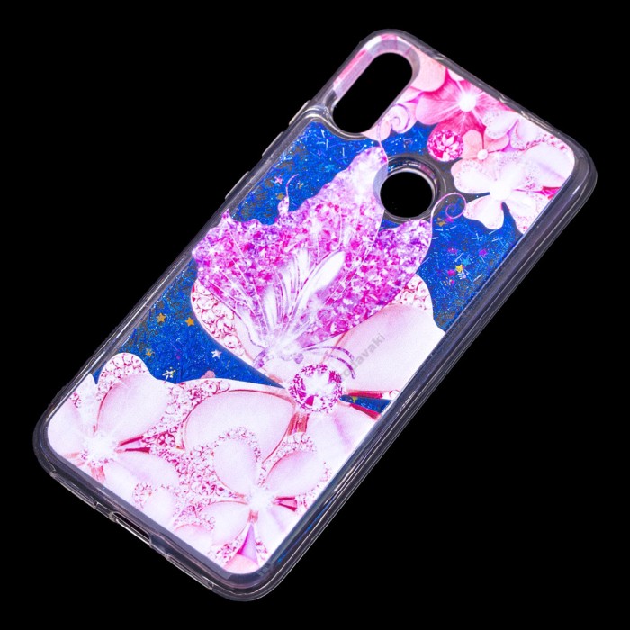 Чохол для Xiaomi Redmi Note 7 Блискучі вода Fashion "Ажур"