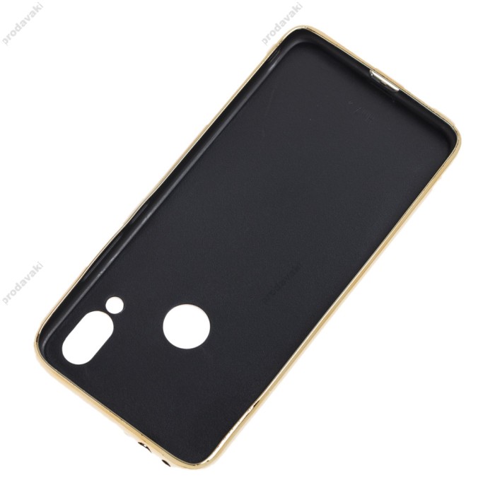 Чохол для Xiaomi Redmi Note 7 Carbon Gradient Hologram золотистий