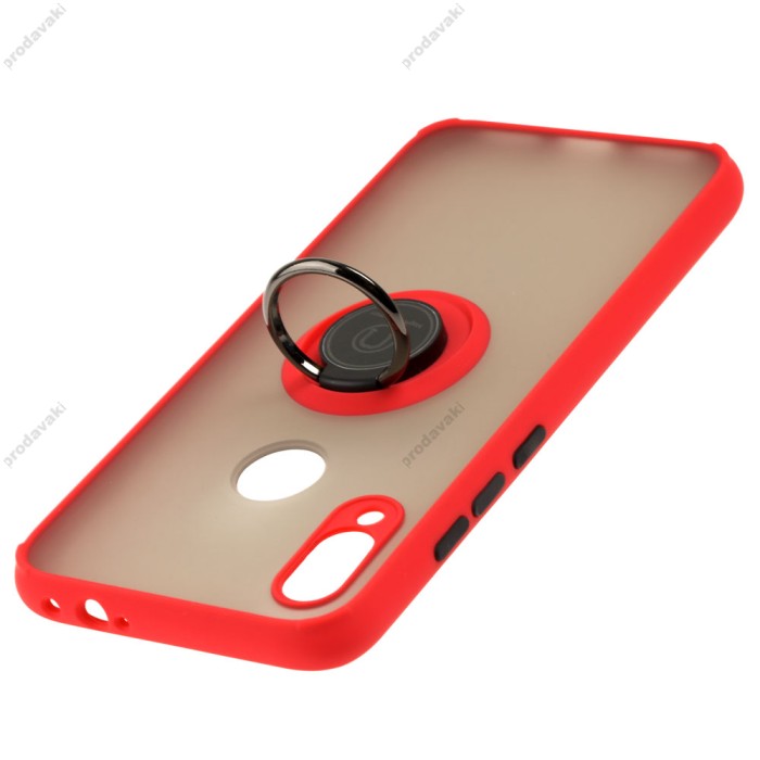 Чохол для Xiaomi Redmi Note 7 LikGus Edging Ring червоний