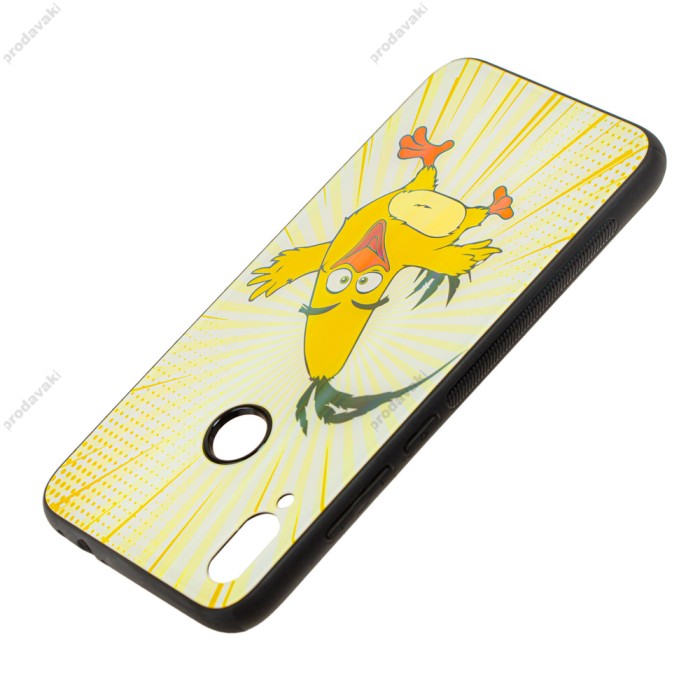 Чохол для Xiaomi Redmi Note 7 glass "Angry Birds" Chuck
