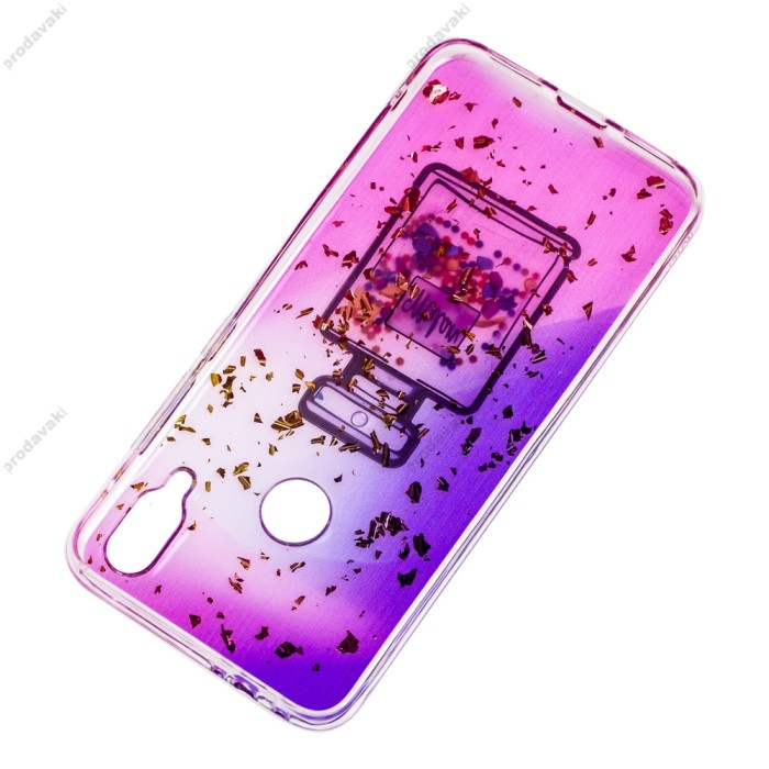 Чохол для Xiaomi Redmi Note 7 Multi confetti фіолетовий "духи""