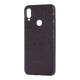 Чохол для Xiaomi Redmi Note 7 Leather + блискітки чорний
