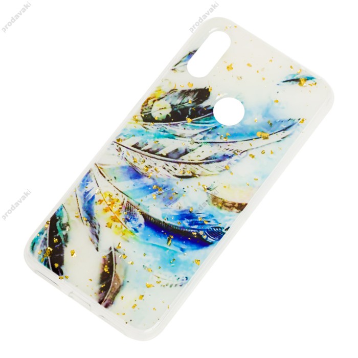 Чохол для Xiaomi Redmi Note 7 Art confetti "пір'я"