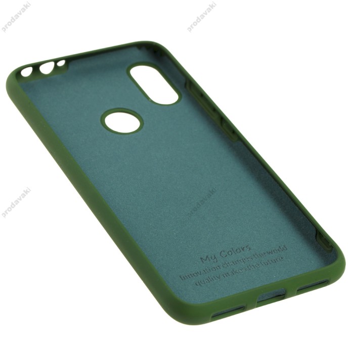 Чохол для Xiaomi Redmi Note 7 Silicone Full зелений / dark green