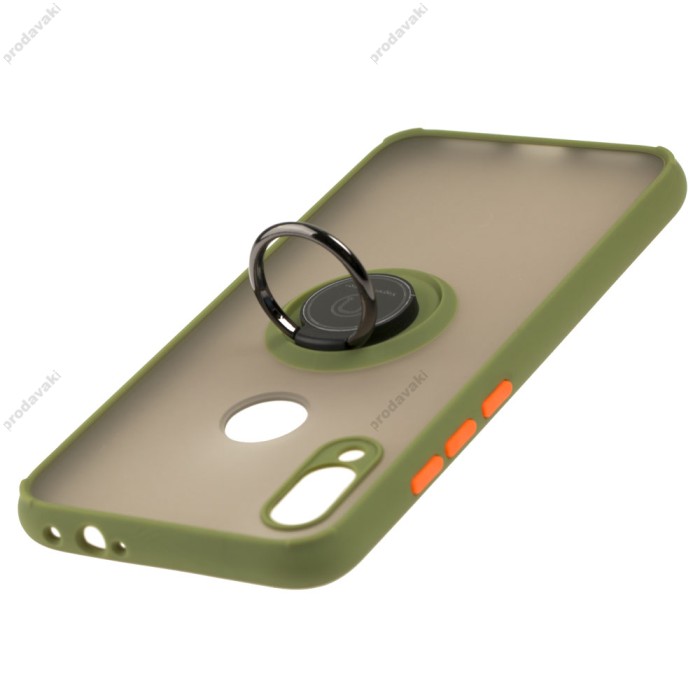 Чохол для Xiaomi Redmi Note 7 LikGus Edging Ring хакі