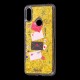 Чохол для Xiaomi Redmi Note 7 Блискучі вода Fashion золотистий "Хохо"