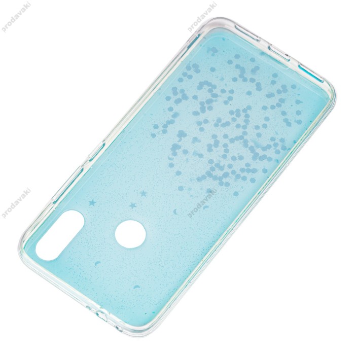 Чохол для Xiaomi Redmi Note 7 glitter star цукерки м'ятний