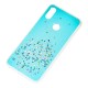 Чохол для Xiaomi Redmi Note 7 glitter star цукерки м'ятний