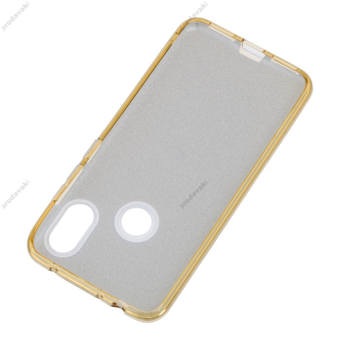 Чохол для Xiaomi Redmi Note 6 Pro Shining Glitter з блискітками золотистий