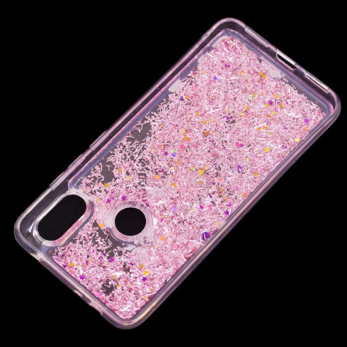 Чохол для Xiaomi Redmi Note 6 Pro Блискучі вода Fashion "сакура"