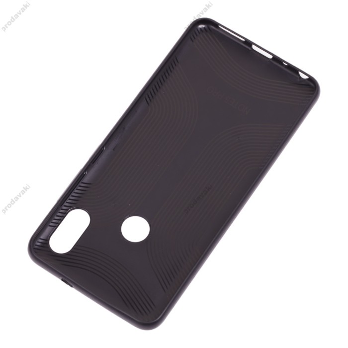Чохол для Xiaomi Redmi Note 6 Pro Leather + блискітки сріблясті