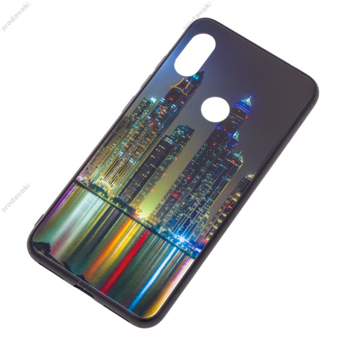 Чохол для Xiaomi Redmi Note 6 Pro glass new "Манхетен"