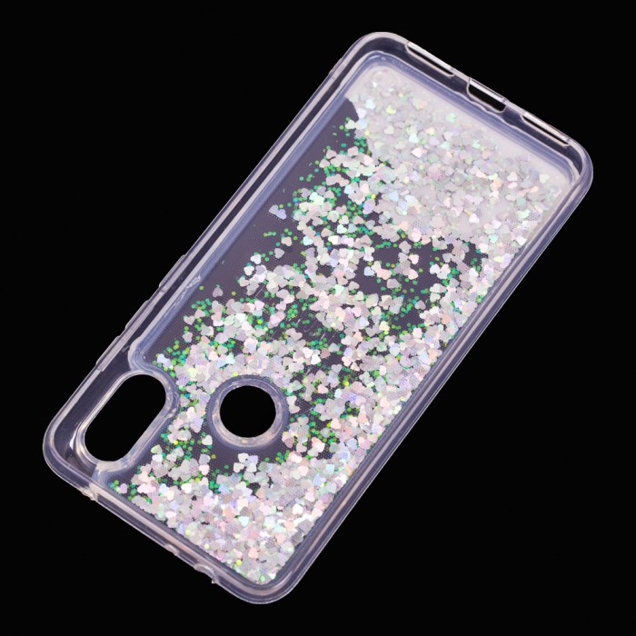 Чохол для Xiaomi Redmi Note 6 Pro Блискучі вода Fashion "Happy"