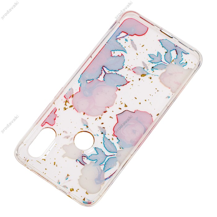 Чохол для Xiaomi Redmi Note 6 Pro Flowers Confetti "троянда"
