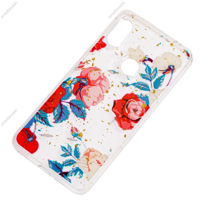 Чохол для Xiaomi Redmi Note 6 Pro Flowers Confetti "троянда"