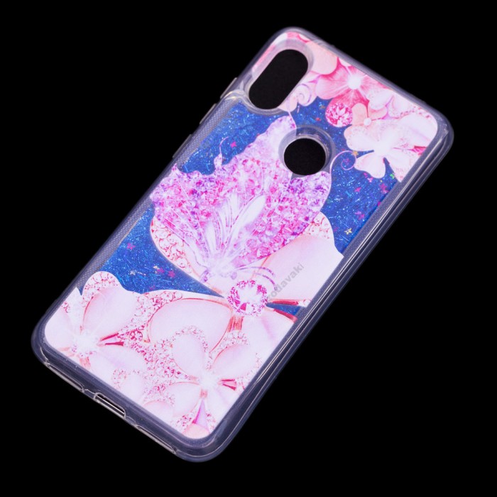 Чохол для Xiaomi Redmi Note 6 Pro Блискучі вода Fashion "Ажур"