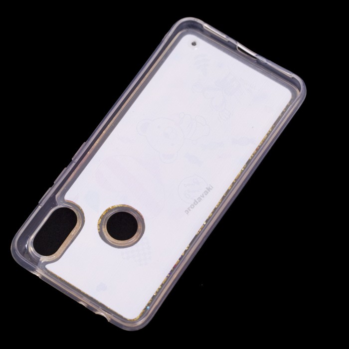 Чохол для Xiaomi Redmi Note 6 Pro Блискучі вода Fashion "ведмедик"