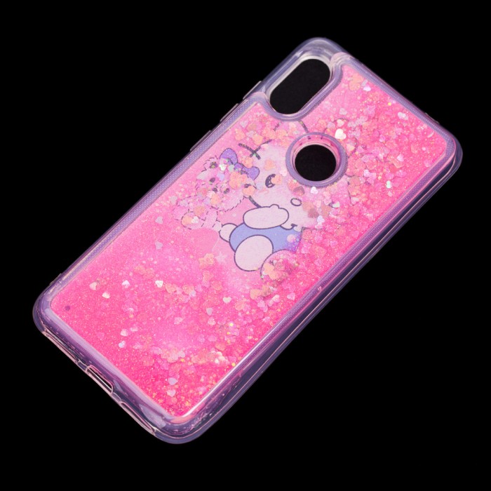 Чохол для Xiaomi Redmi Note 6 Pro Блискучі вода Fashion "Kitty"