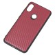 Чохол для Xiaomi Redmi Note 6 Pro hard carbon бордовий