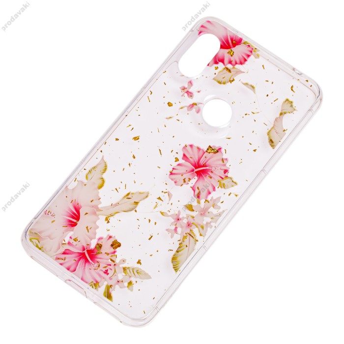 Чохол для Xiaomi Redmi Note 6 Pro Flowers Confetti "китайська троянда"