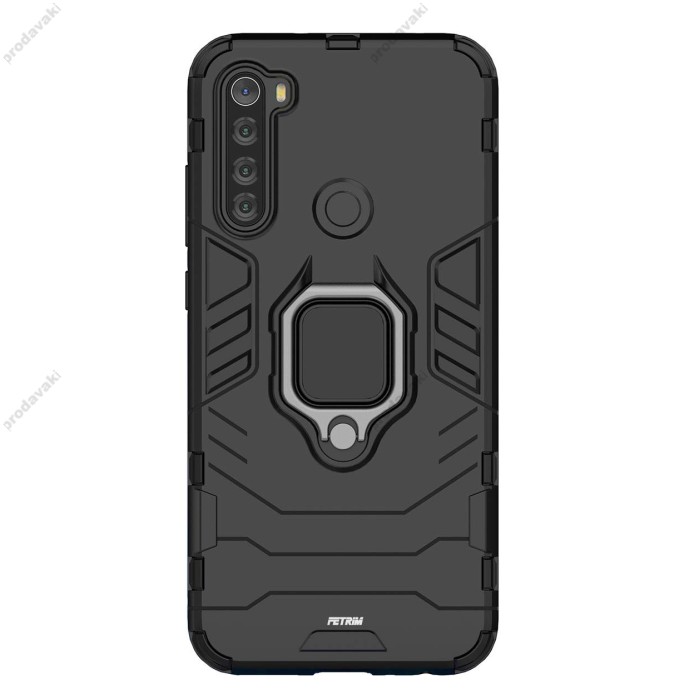 Чохол для Xiaomi Redmi Note 8T Transformer Ring ударостійкий з кільцем червоний