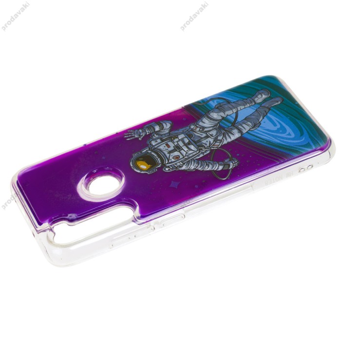 Чохол для Xiaomi Redmi Note 8 "рідкий пісок" фіолетовий космос