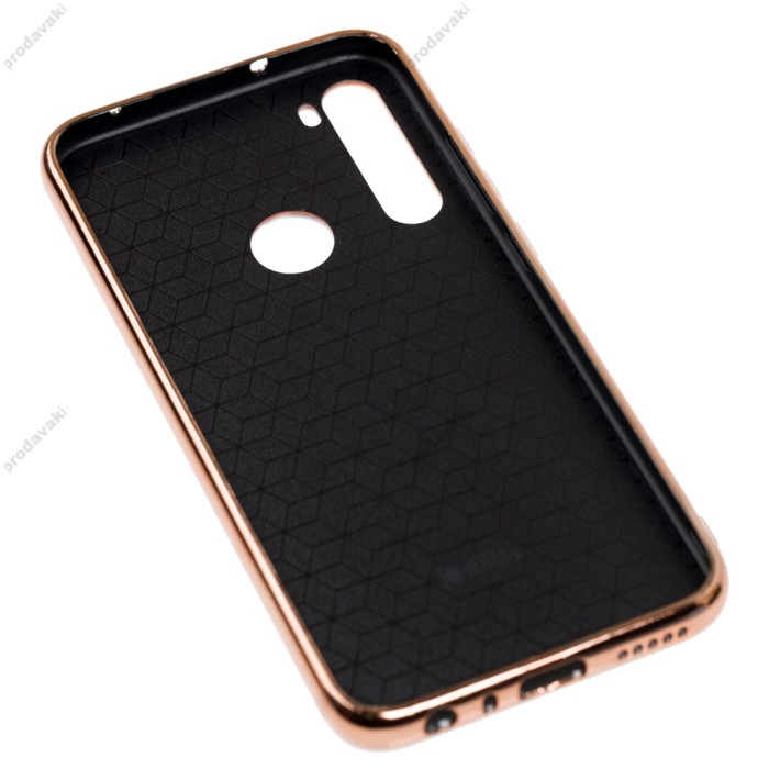 Чохол для Xiaomi Redmi Note 8 Carbon Gradient Hologram золотистий
