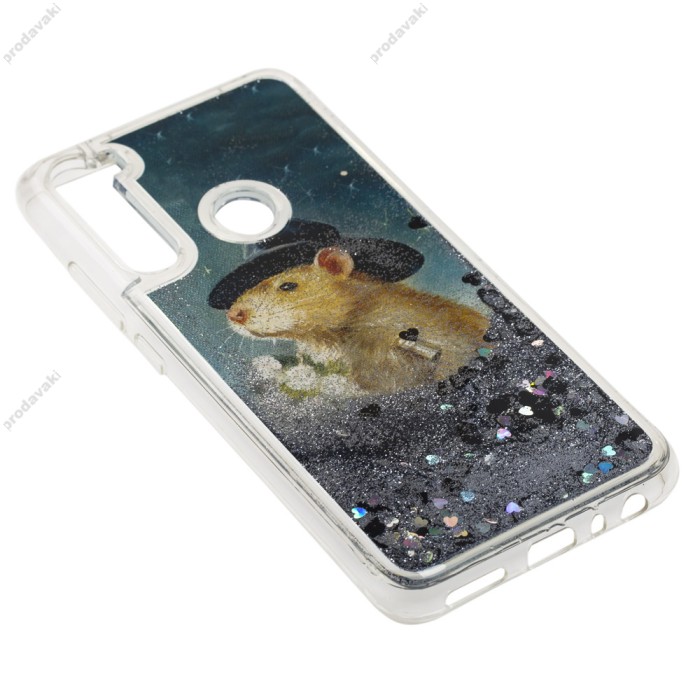 Чохол для Xiaomi Redmi Note 8 Блискучі вода "mouse ковбой"