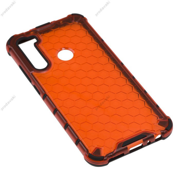 Чохол для Xiaomi Redmi Note 8 Transformer Honeycomb ударостійкий червоний