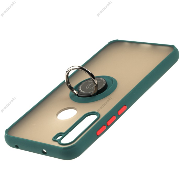 Чохол для Xiaomi Redmi Note 8 LikGus Edging Ring оливковий