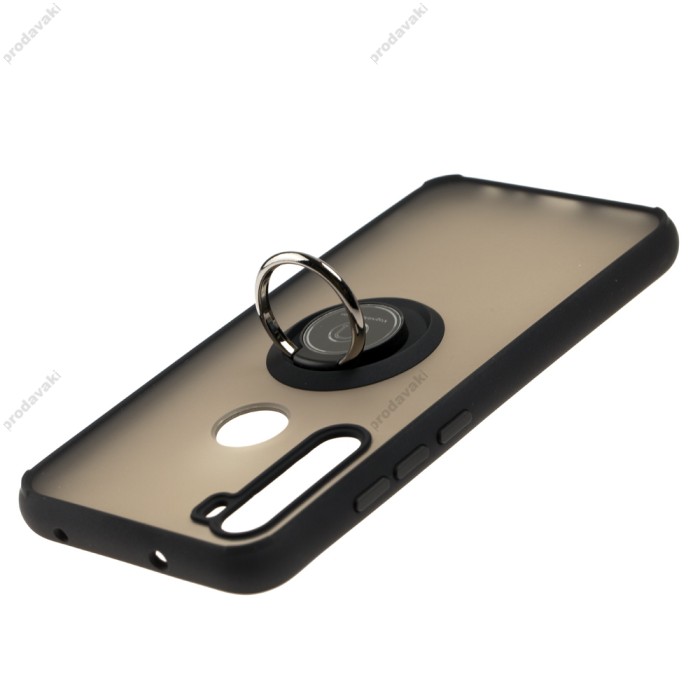 Чохол для Xiaomi Redmi Note 8 LikGus Edging Ring чорний