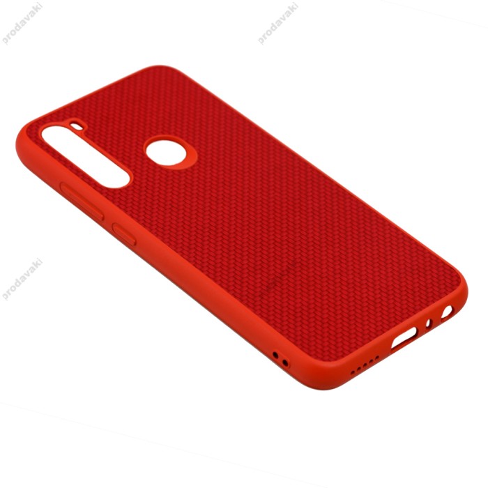 Чохол для Xiaomi Redmi Note 8 Carbon New червоний