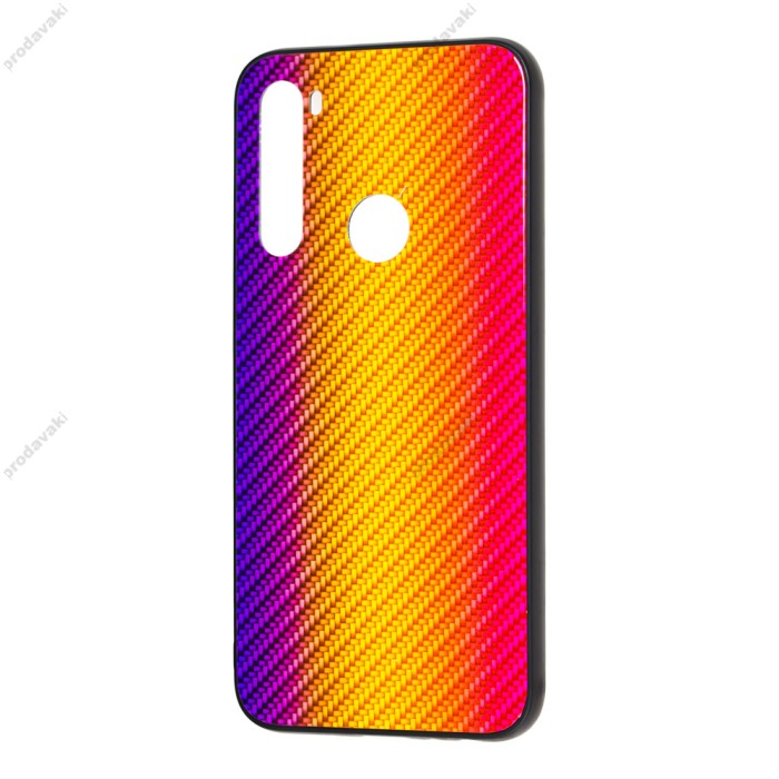 Чохол для Xiaomi Redmi Note 8 Twist glass "помаранчевий"