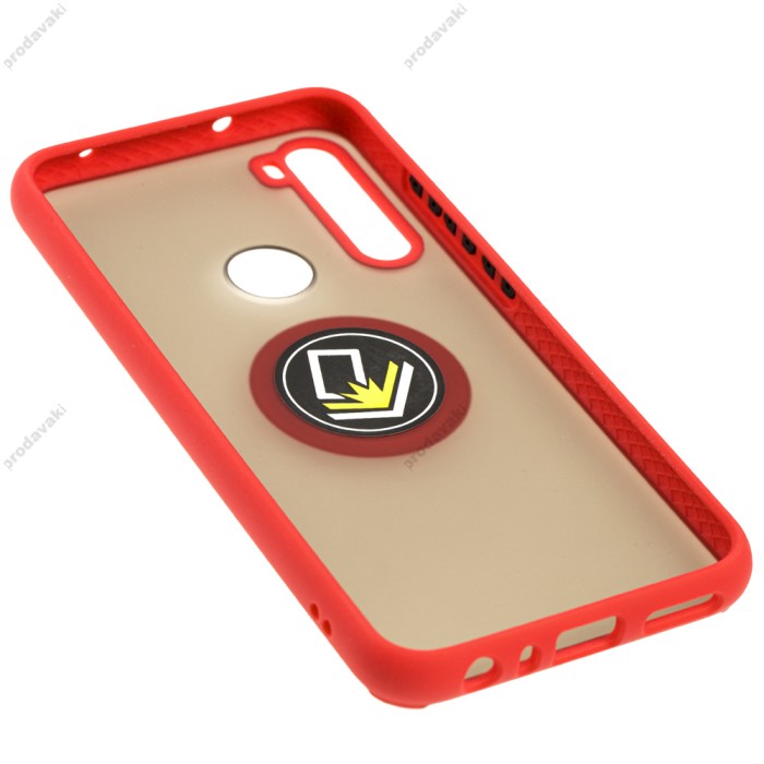 Чохол для Xiaomi Redmi Note 8 LikGus Edging Ring червоний